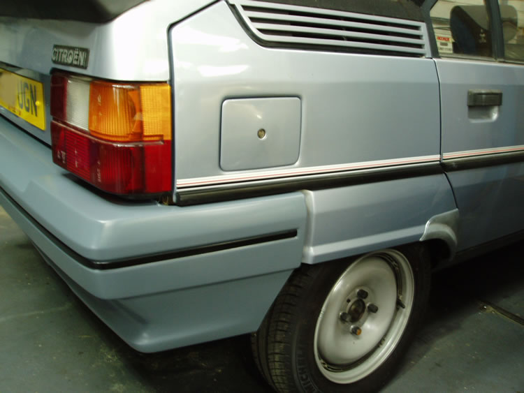 Completed job with new paintwork and remanufactured graphics