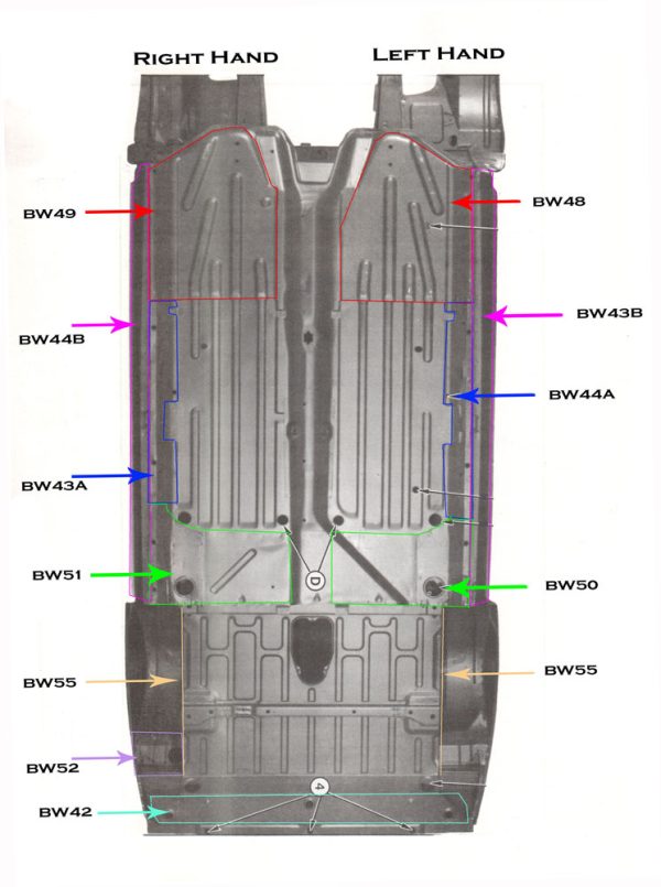 Bodywork-floor-panels Citroen GS/A Floor sections