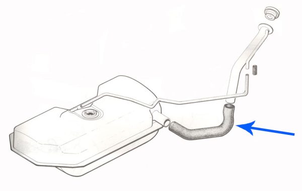 GS/A Fuel Filler pipe to fuel tank