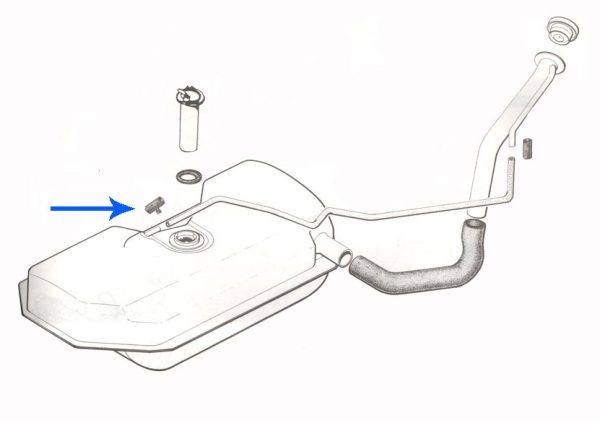 Gsa fuel tank t piece