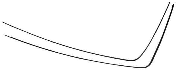 Black BX rear bumper trim insert