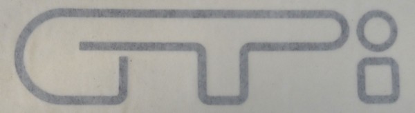 GTI-sticker CITROEN Visa / BX GTI Black Writing Graphic - Sticker