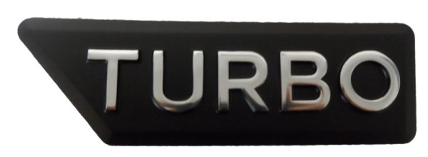 Turbo-Plastic-Sticker Citroen CX N/S/F Wing Trim - Metal Badge - NEW