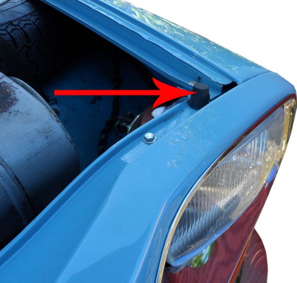 Bonnet rubber bump stop for Citroen Ami