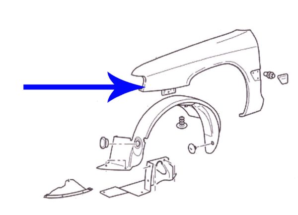 7841l3 Xantia front wing