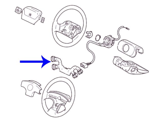 Xantia steering wheel radio remote