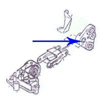 Engine mount bush for citroen xantia