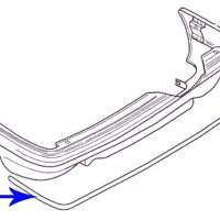Citroen XM Rear Bumper Trim