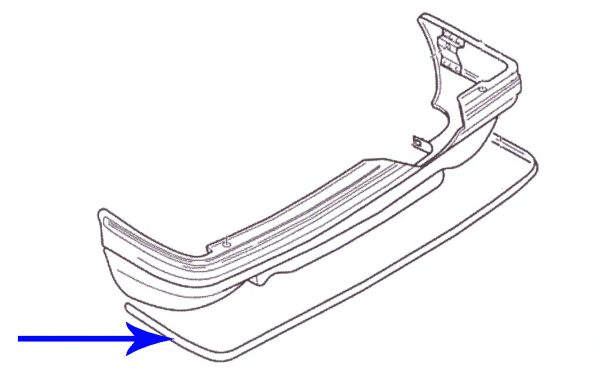 Citroen XM Rear Bumper Trim