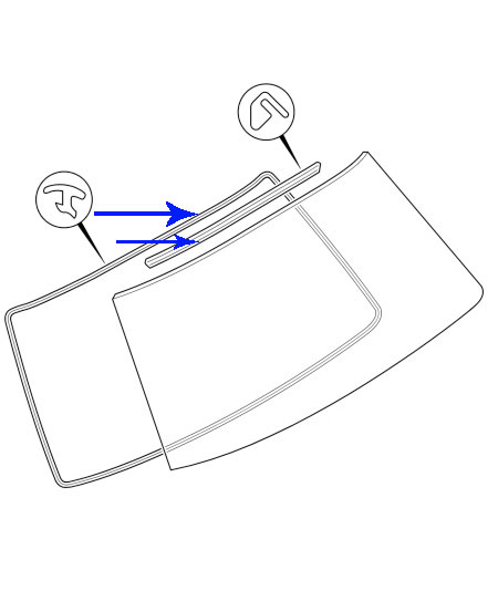 95619450 Windscreen seal - Citroen BX 95619450