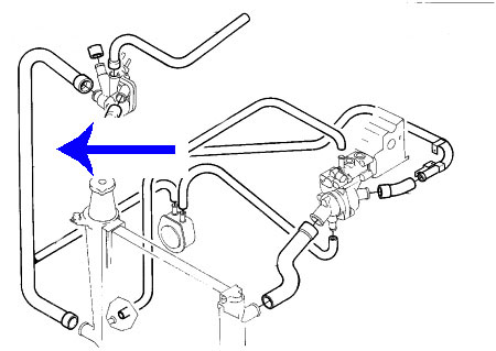 Citroen BX Bottom Radiator Hose -  95640596