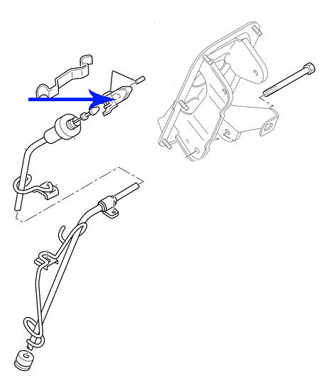 ZX clutch cable clip