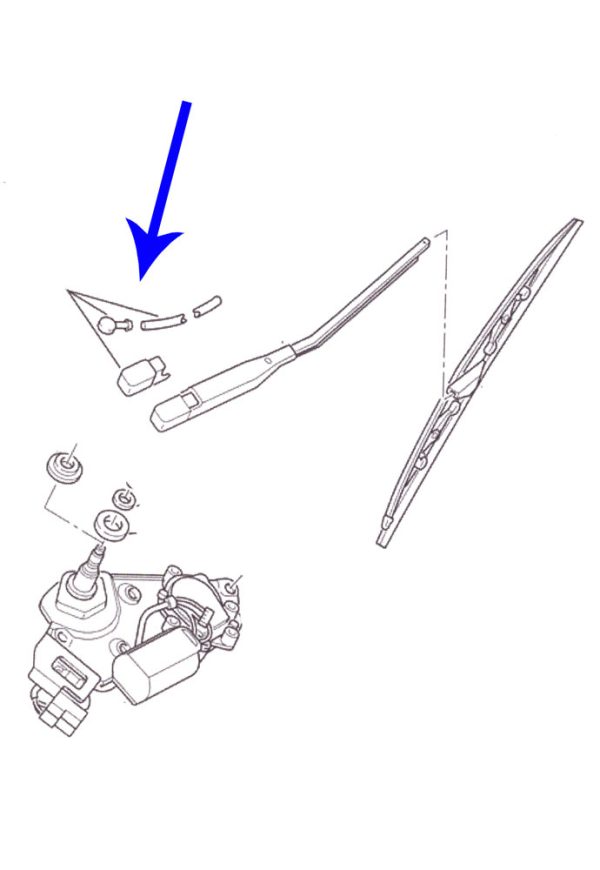 Xantia rear washer pipe