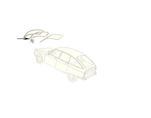 Windscreen Seal Front - Citroen GS GX8011306A