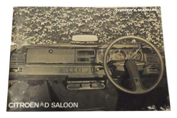 Citroen DS Saloon Owners Manual