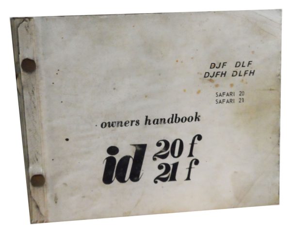 Citroen ID SAFARI 20 / 21 Owners Handbook