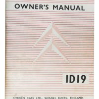 id19-book Citroen ID 19 SLOUGH BUILT Owners Manual