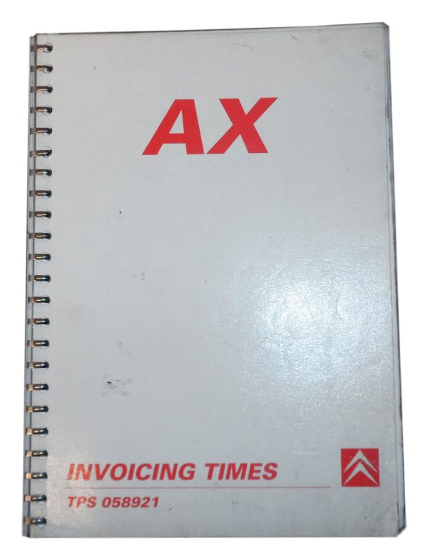 Citroen AX Invoicing Times