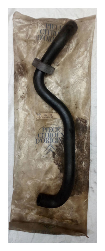 2D-B-5-451-490 Citroen DS Water Hose - Part No: 2D B 5 451 490