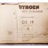 Citroen DS 19 Spare Parts Catalogue