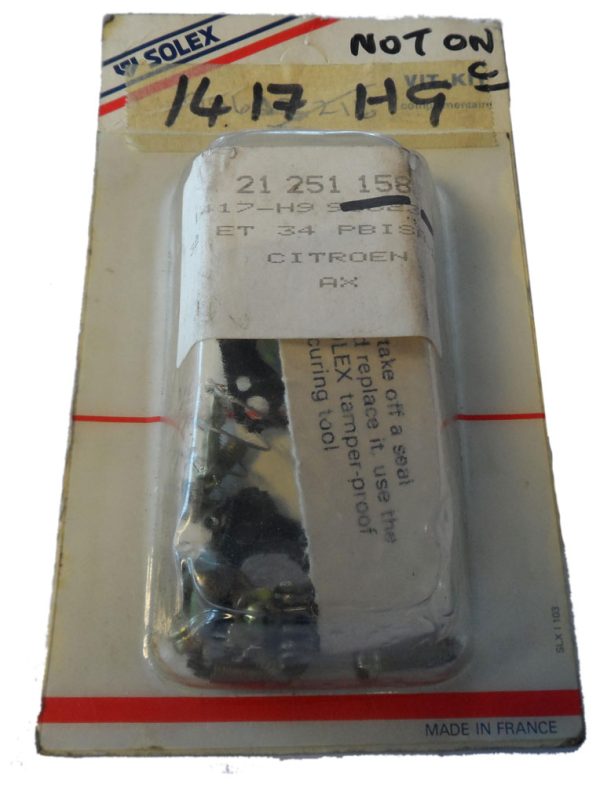 21251158 Citroen AX Carb repair kit