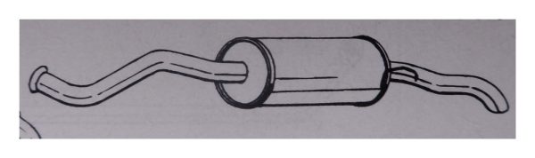 BX Exhaust Rear Silencer - Estate Models