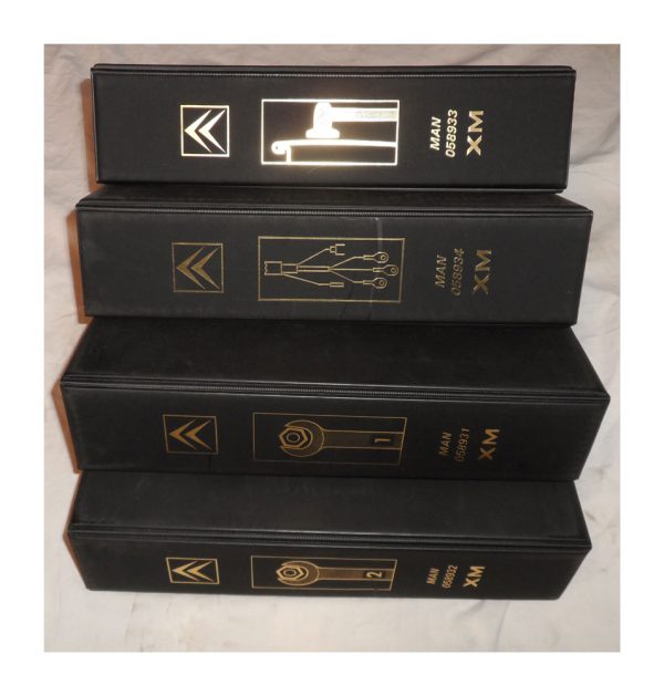 Set of 4 Citroen XM Information Ring Files