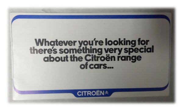 Citroen Range Brochure - IMMACULATE