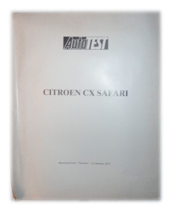 Autotest Cx Safari Booklet