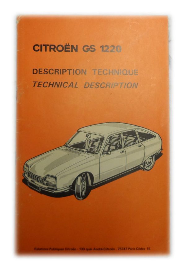 Citroen Leaflet - GS 1220 - Technical Description