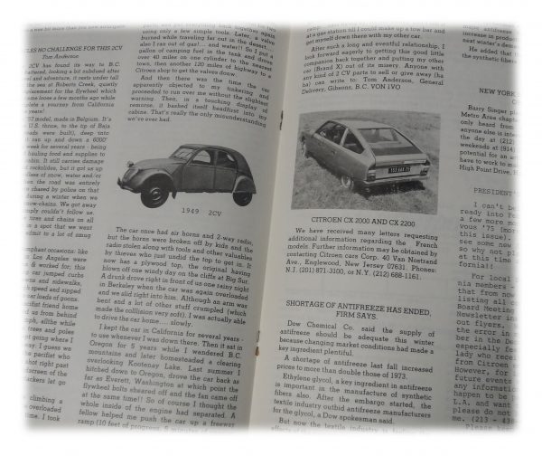 Citroen Car Club Newsletter