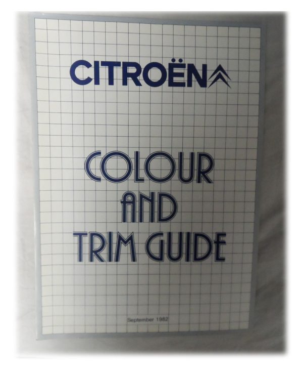Citroen Colour & Trim Guide - Sept 1982