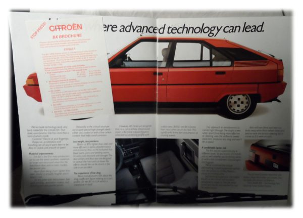 Citroen BX Brochure