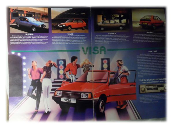 visa.. Citroen Booklet - Tune into 1983