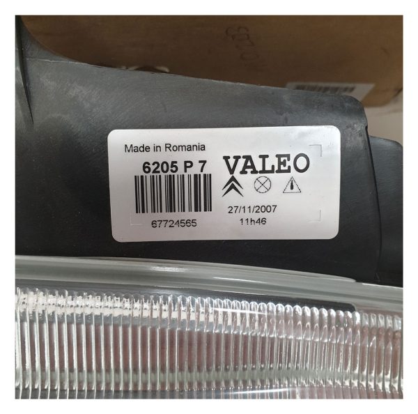 6205-P7 Citroen Berlingo MK1 Off Side Front Head Lamp Part No : 6205.P7