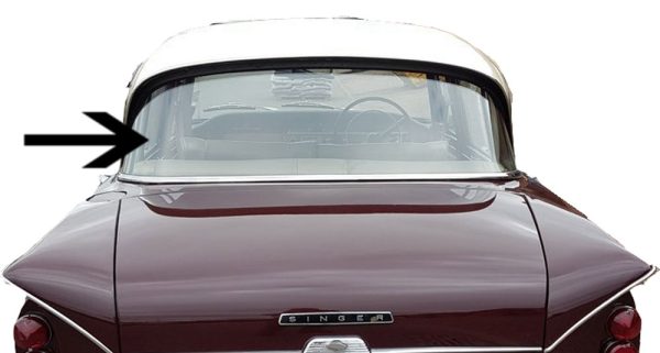 singer-1-&-2 Singer Vogue / Hillman Super Minx Rear Window with Trim