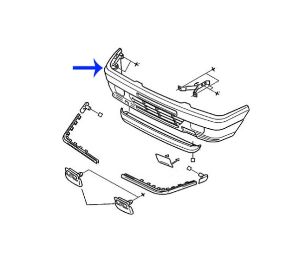 ZX Front Bumper - 95663047