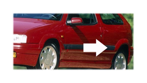 Citroen ZX Rear Left Door Moulding - Part No: 96082773zq