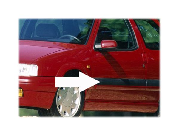 zx Citroen ZX Front Left Door Moulding - Part No: 96082770zq
