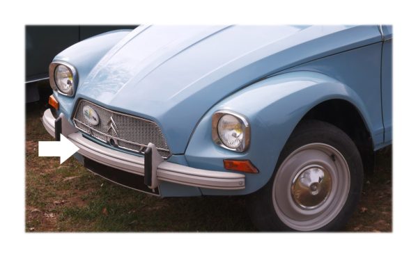 dyane-bumper-trim Citroen Dyane Front Bumper Trim