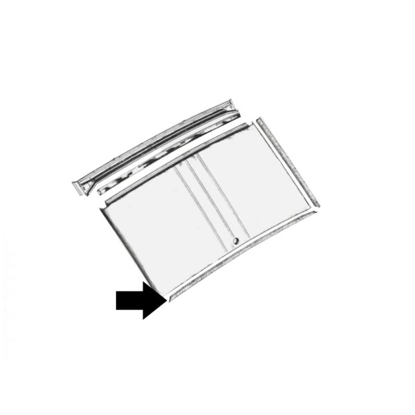 2CV Low Bonnet Seal - AZ84489