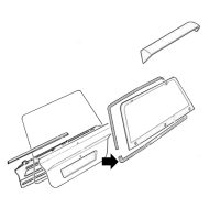 96104964 AX Tailgate Window Weatherstrip Genuine Citroen - 96104964