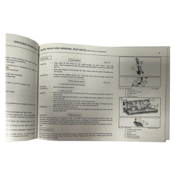 Citroen CX Saloons Petrol Engine Owners Manual