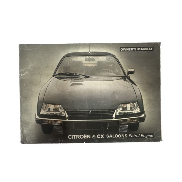 Citroen CX Saloons Petrol Engine Owners Manual