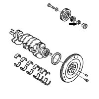 032622 Citroen BX 16-19 Crankseal Timing belt end. 032622